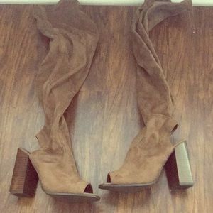 Thigh high peek toes